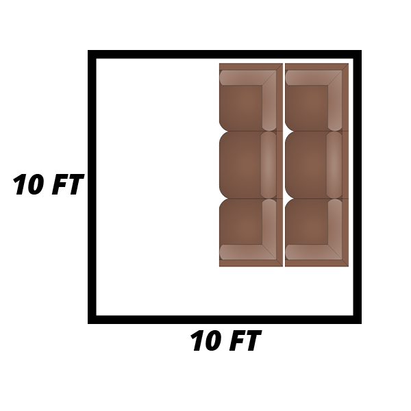 10 ft X 10 ft Storage Unit diagram