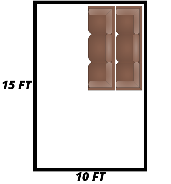 10 ft X 15 ft Storage Unit diagram
