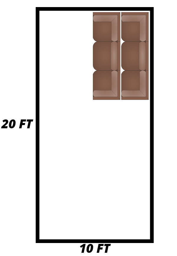 10 ft X 20 ft Storage Unit diagram