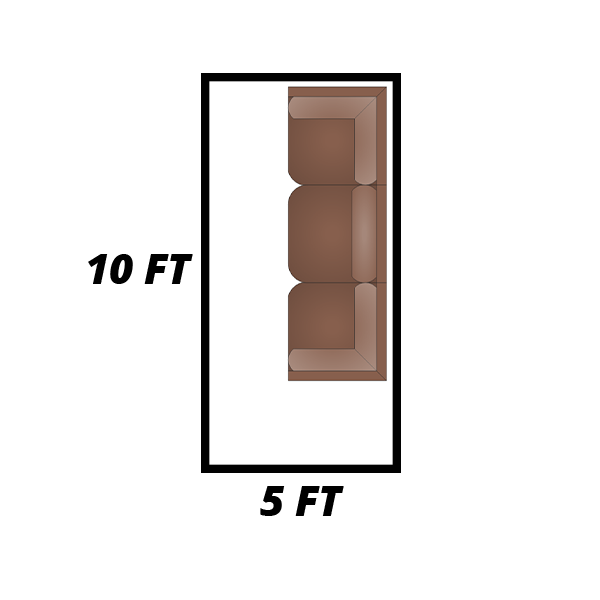 5 ft X 10 ft Storage Unit diagram