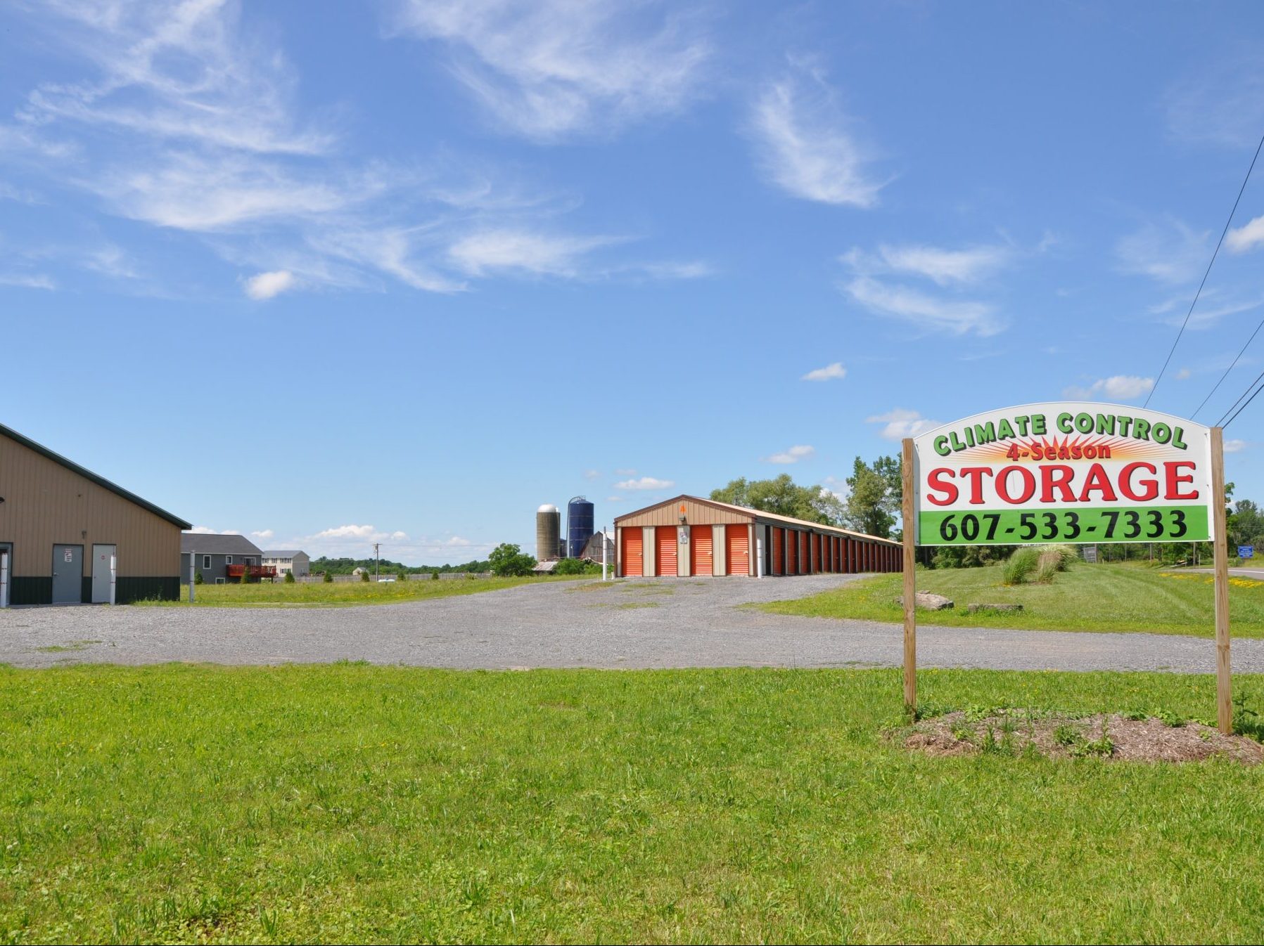 Climate Control 4-Season Storage sign, 607-533-7333