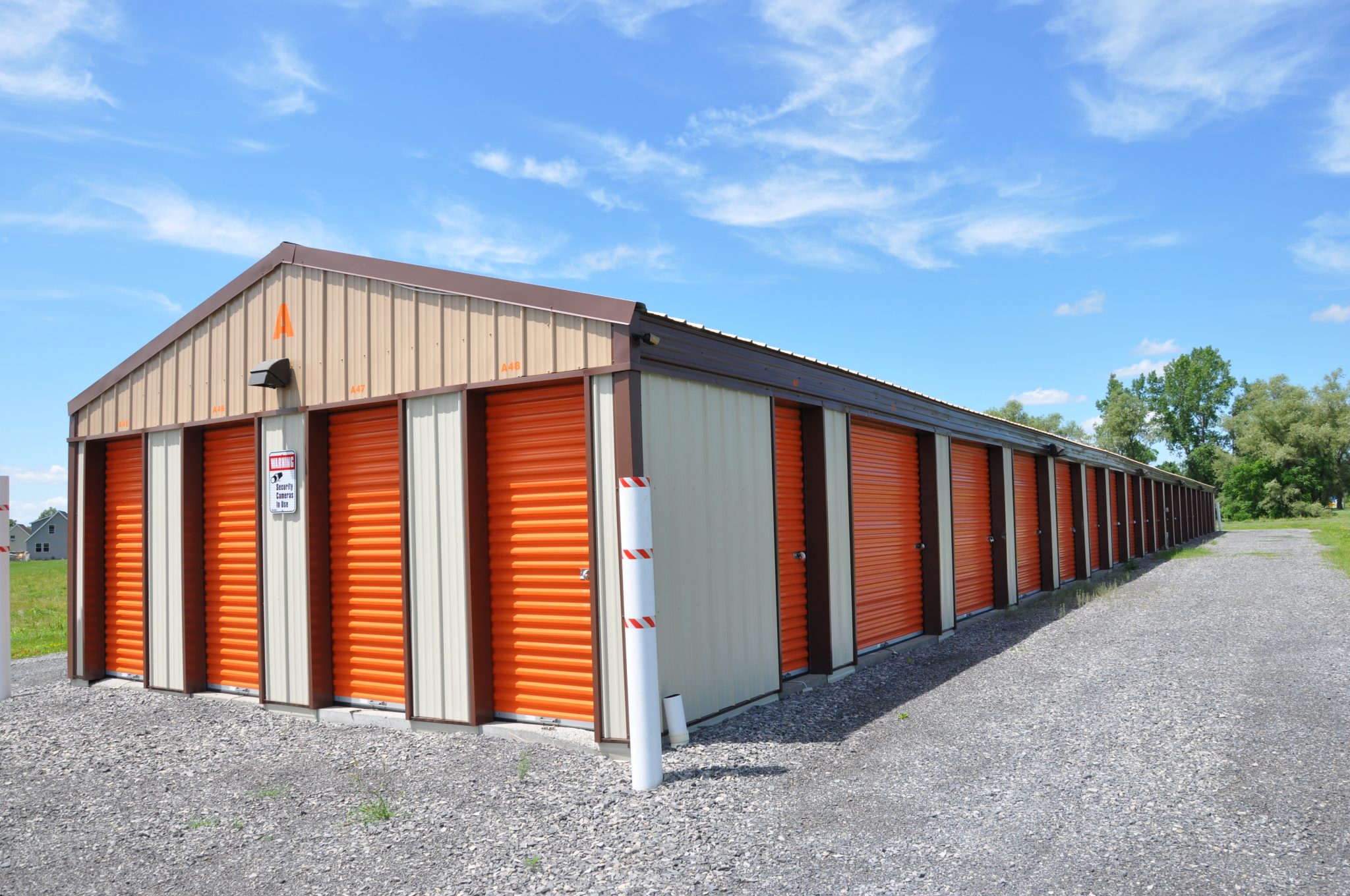 Drive-up storage units
